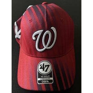 '47 Brand '47 Solo Stretch Fit MLB Washington‎ Nationals Baseball Cap Hat OSFA